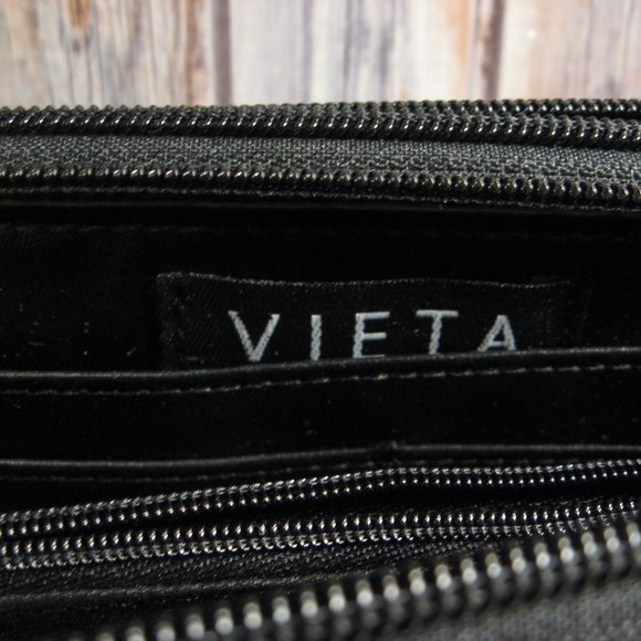 VIETA LEOPARD PRINT PATENT CLUTCH / WRISTLET - APPEARS NEW - Picture 4 of 4